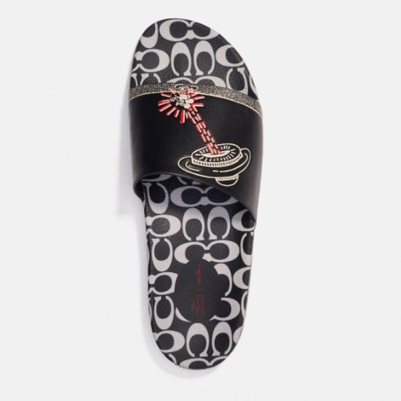 Coach Disney Mickey Mouse X Keith Haring Slide NWT - Picture 3 of 6